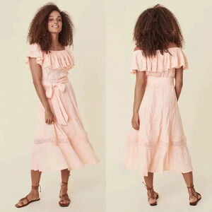 Spell Cassie Lace Gown in Petal Size XL NWT $299